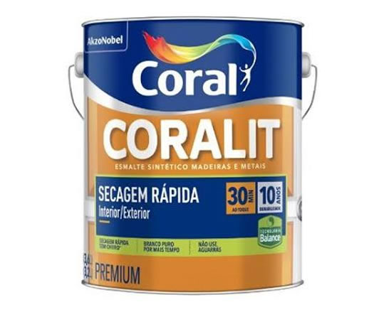 Coralit secagem rápida balance brilhante